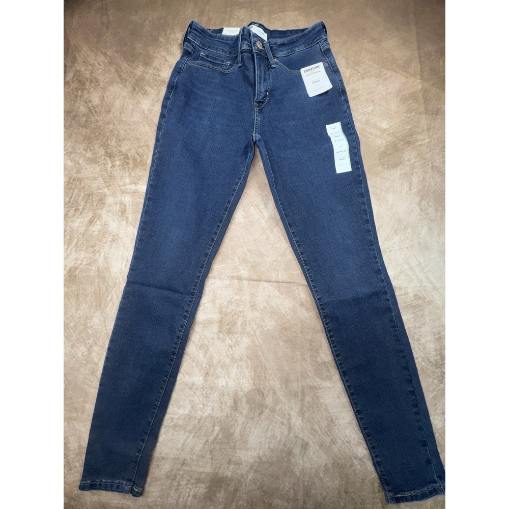Womens Signature By Levi's Strauss Gold Shaping High Rise Skinny Jeans 4M 27x30